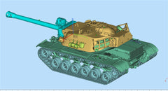 3d Printed 1/35/72 US F-series "Major Ram" T110E4 Tank Destroyer Kit
