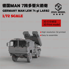 3d Printed 1/72/144 German Man 7-ton Multiple Launch Rocket System