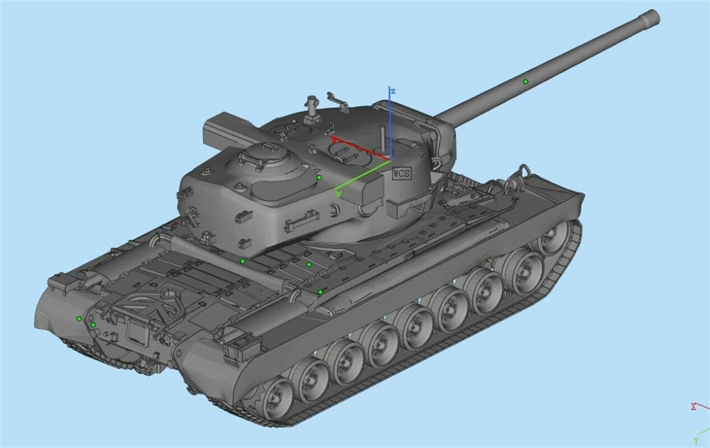 3d Printed 1/35/72 American T29/T30/T34 Heavy Tank Kit