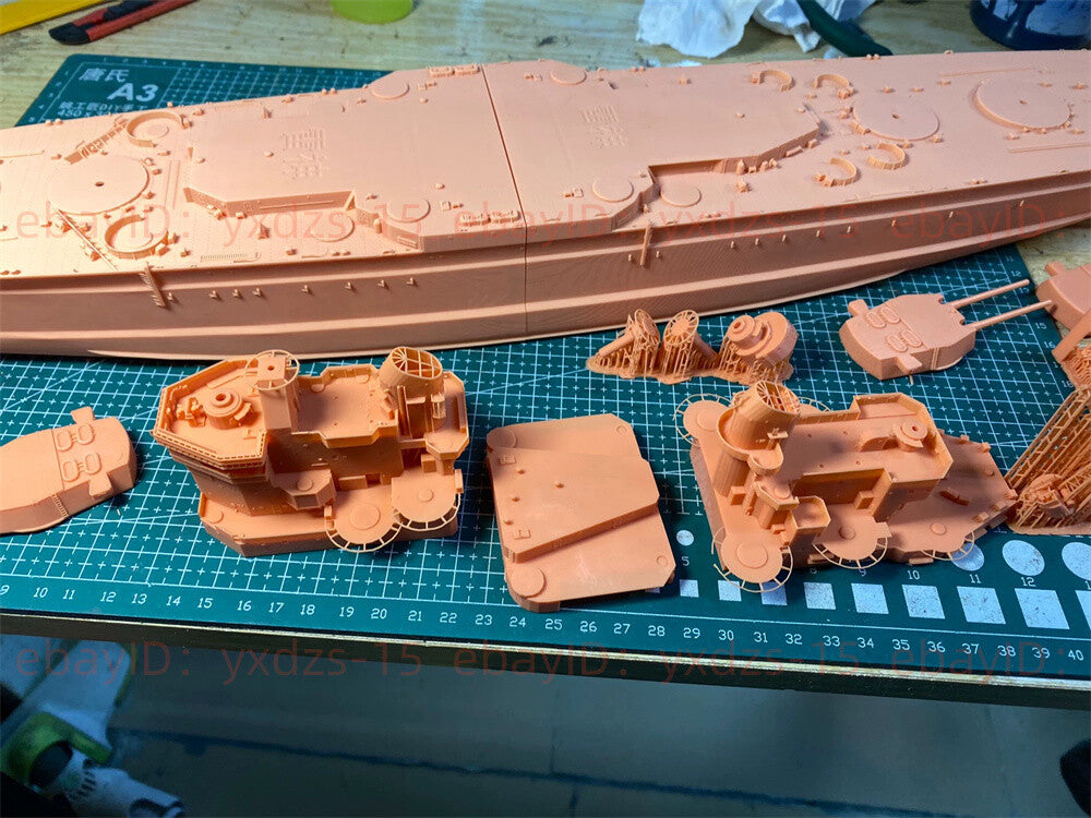 3d Printed Kits 1/350 Hms Thunderer Battleship(full Hull/waterline)