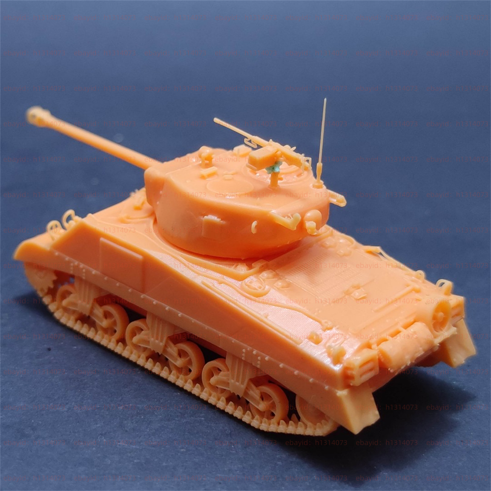 3d Printed 1/72 U.S. M4 Sherman Tank with 76mm Gun Unpainted Kit