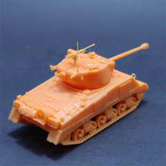 3d Printed 1/72 U.S. M4 Sherman Tank with 76mm Gun Unpainted Kit