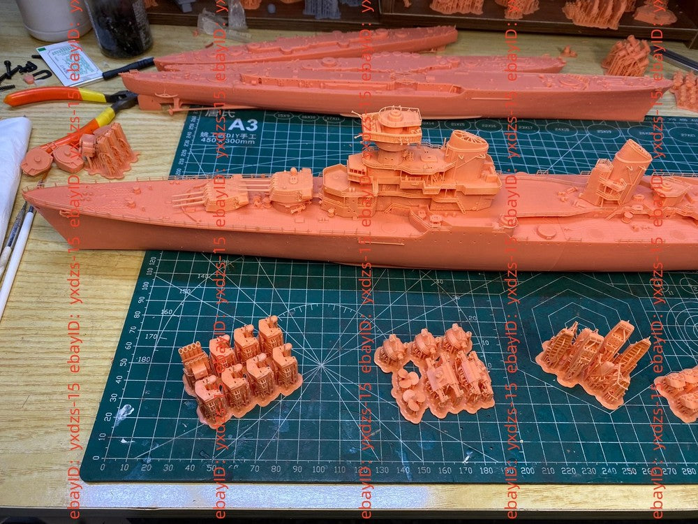 3d Printed Kits 1/700 Soviet Sverdlov Class 68bis Cruiser(full Hull/waterline)