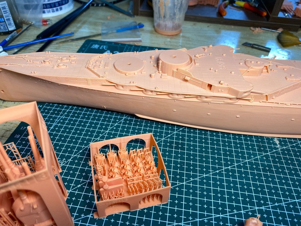 3d Printed 1/350 Iron Duke Class Battleship 1928(full Hull/waterline)