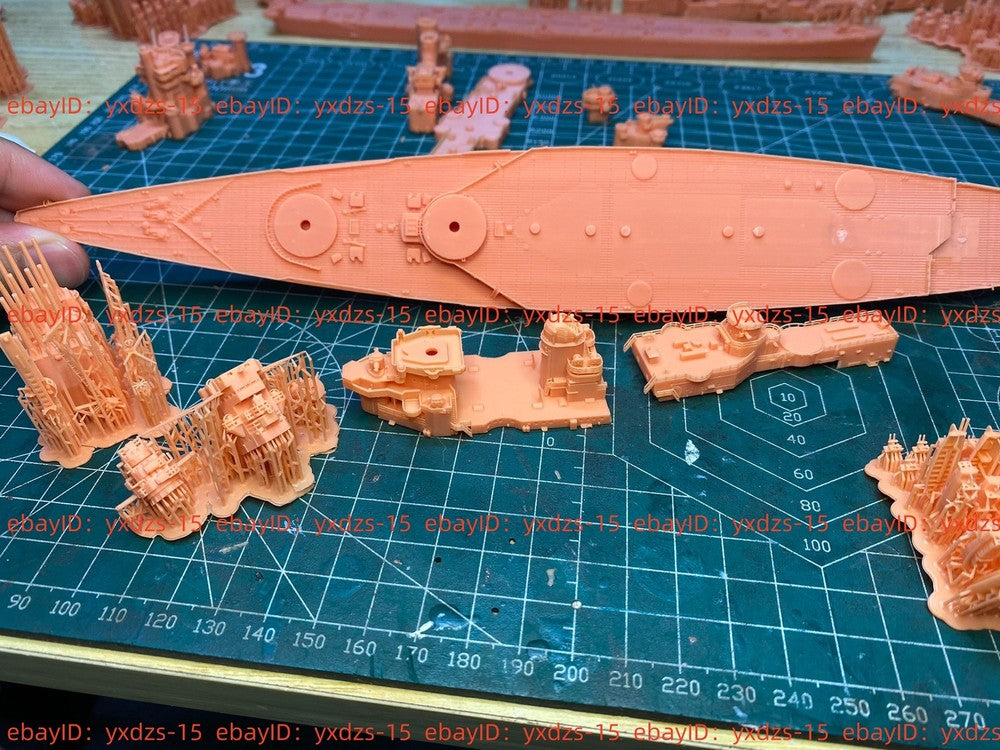 3d Printed Kit 1/700 France Mnf Dunkerque Battleship(full Hull/waterline)