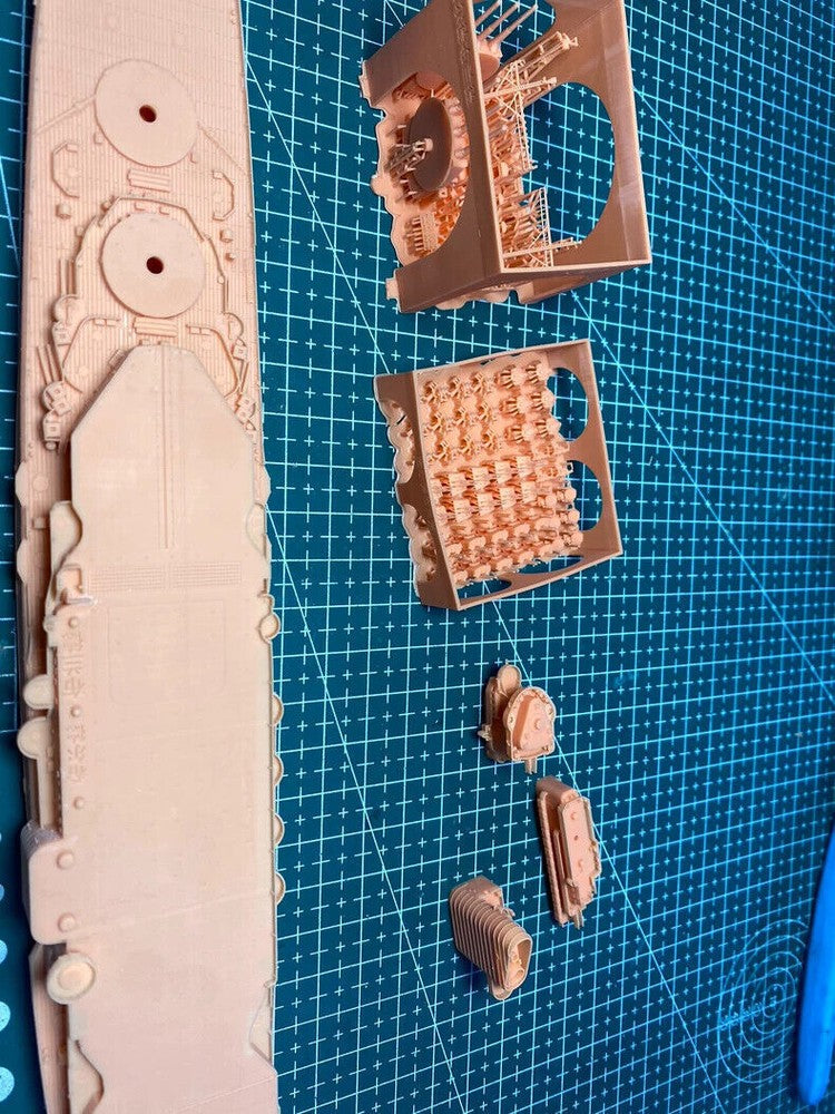 3d Printed Kit 1/700 German X Hildebrand Cruiser(full Hull/waterline)