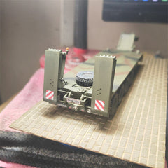 1/72 Germany Faun SLT-50 Tank Transporter with Trailer Painted Finished Model