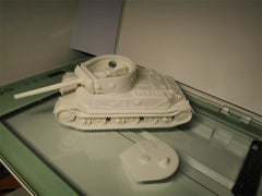 3d Printed 1/72 German Semi-Interior Skoda Tiger (P) Mounted with 105mm Gun Kit