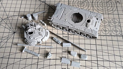 3d Printed 1/72/87 T-80ue1 Main Battle Tank Unpainted Kit