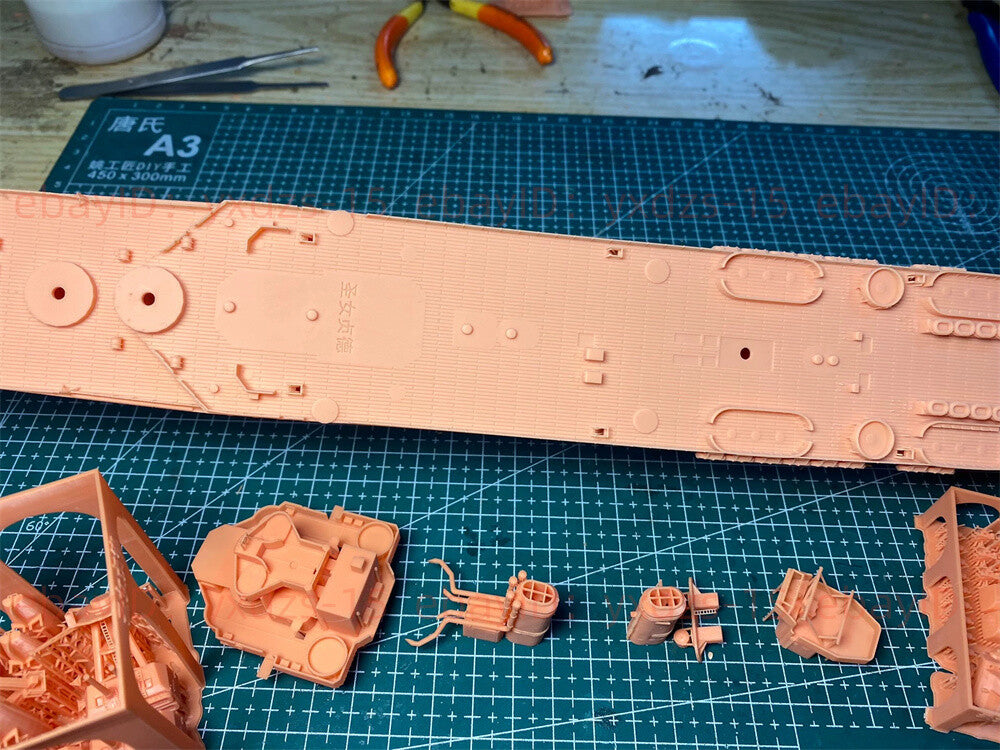 3d Printed Kits 1/350 French Cruiser Jeanne D'arc(full Hull/waterline)