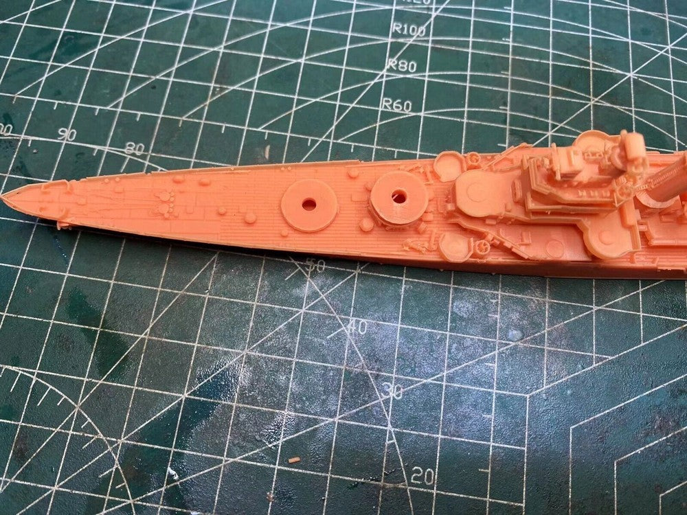 3d Printed Kit 1/700 Uss Wichita Ca-45 Heavy Cruiser(full Hull/waterline)