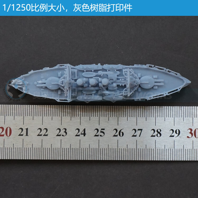 3d Printed 1/1100/1250/2000 Tsarist Russia Pre-dreadnought Battleship