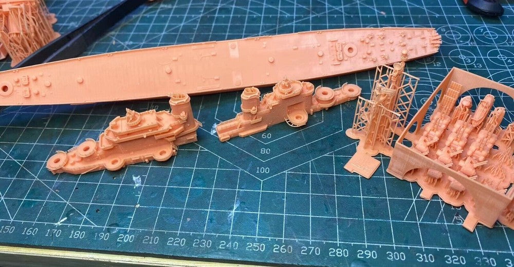 3d Printed Kit 1/700 Uss Austin Class Cruiser(full Hull/waterline)