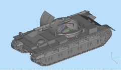 3d Printed 1/72 British Birch Gun Self-Propelled Gun Kit
