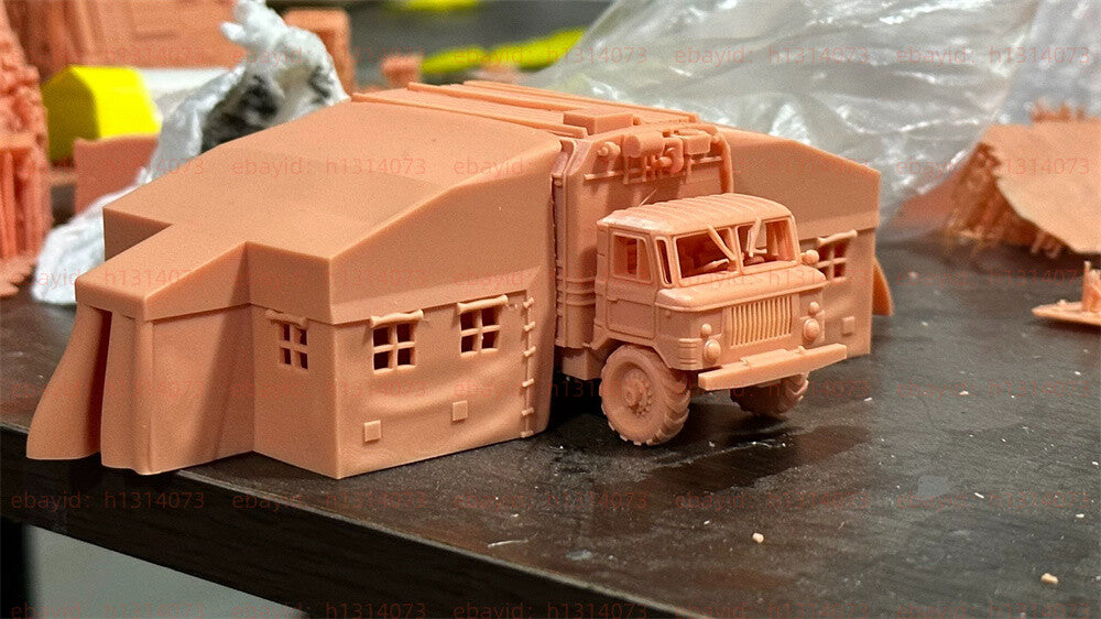 3d Printed 1/72 WWII Soviet Gaz66 Mobile Field Hospital Unpainted Kit
