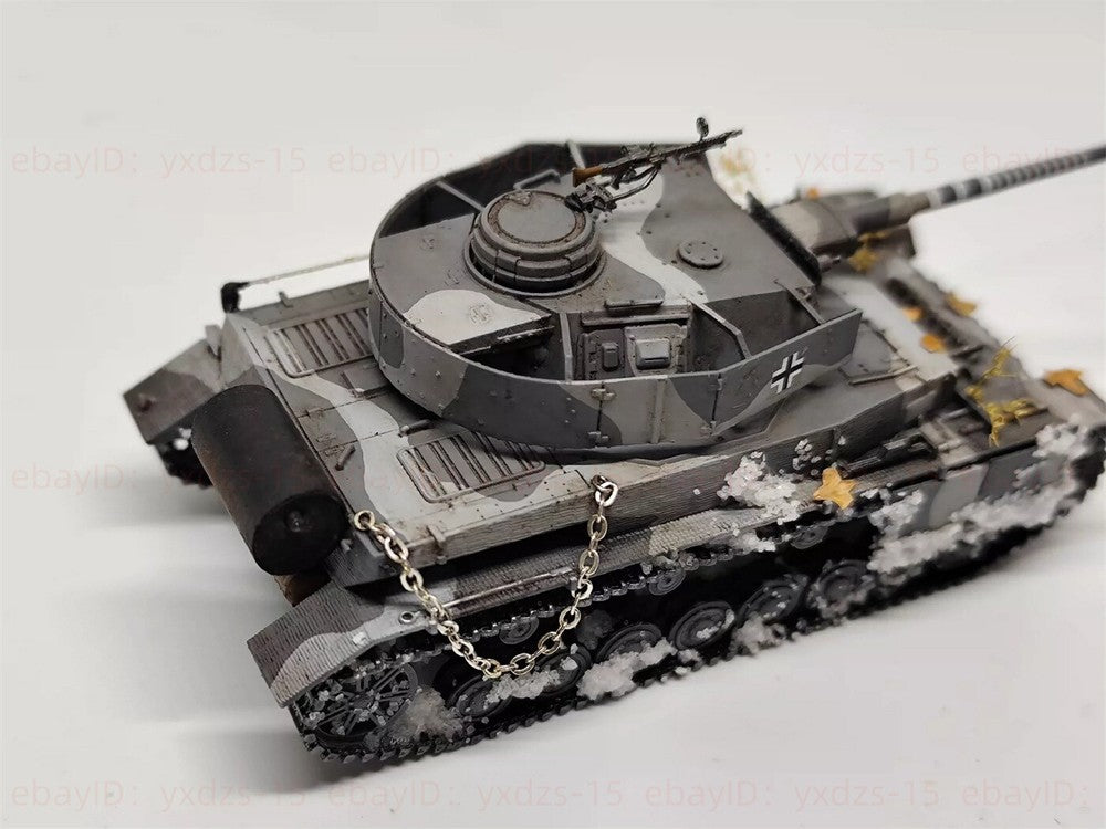 1/72 German Panzerkampfwagen Iv Tank Painted Finished Model