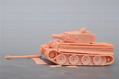 3d Printed 1/72 Germany Tiger Tank Unpainted Kit