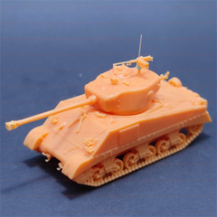 3d Printed 1/72 U.S. M4 Sherman Tank with 76mm Gun Unpainted Kit