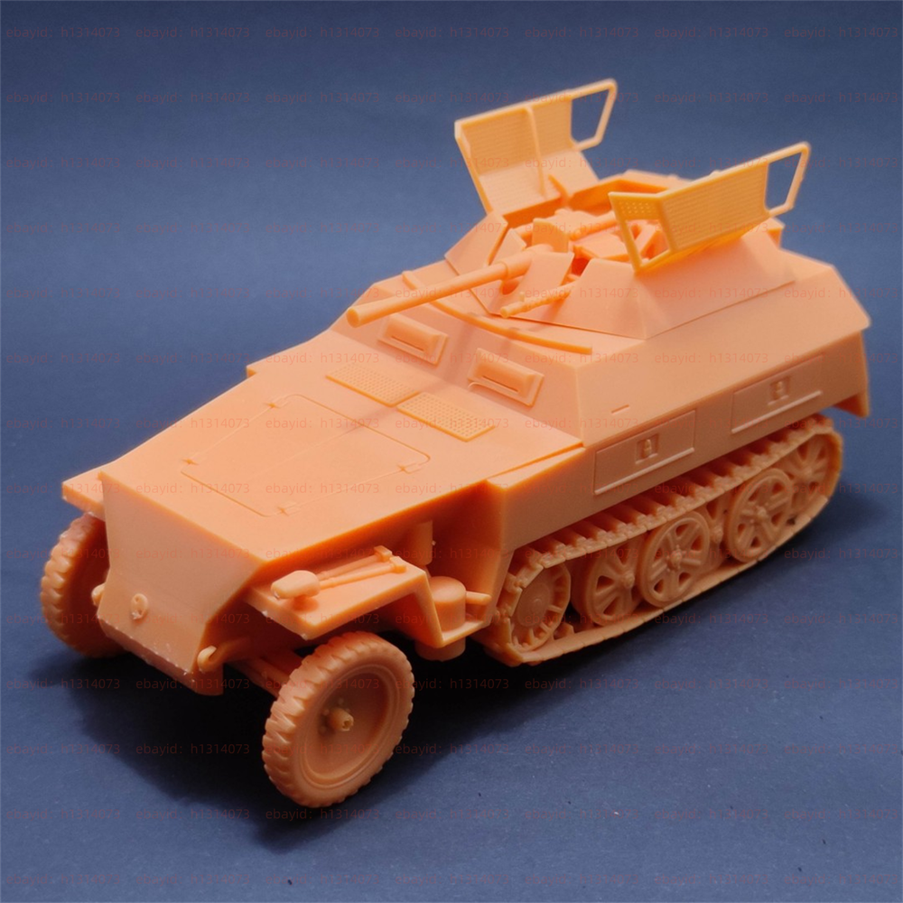 3d Printed 1/72 German Sd.Kfz.250/9 Half-Track Armored Vehicle Unpainted Kit