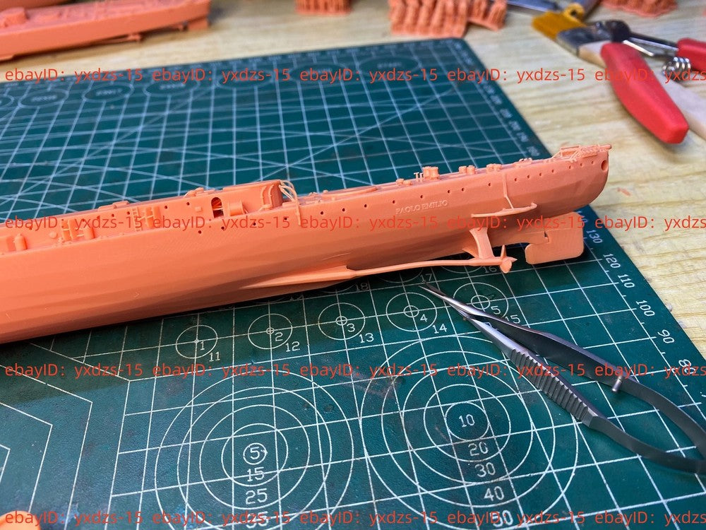 3d Printed 1/350 Paolo Emilio Destroyer(full Hull/waterline)