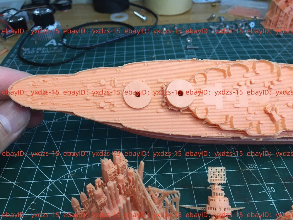 3d Printed Kit 1/700 Uss Arizona Bb-39 Battleship(full Hull/waterline)