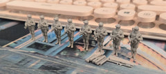 3d Printed 1/72 Modern Soldier Formation Squad (Eight Members) ﻿Unpainted Kit
