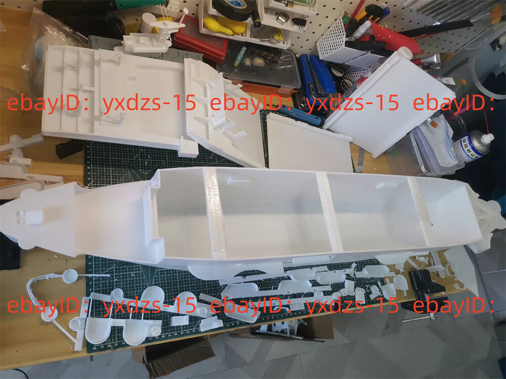 3d Printed 1/144 Uss Bogue (cve-9) Escort Carrier Full Hull