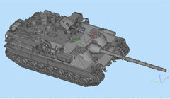 3d Printed 1/35/72 British F-series "Mordred" FV217 Tank Destroyer Kit