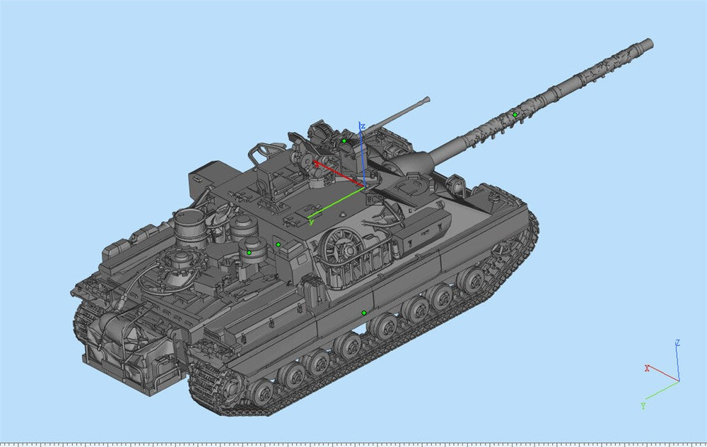 3d Printed 1/35/72 British F-series "Mordred" FV217 Tank Destroyer Kit
