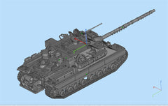 3d Printed 1/35/72 British F-series "Mordred" FV217 Tank Destroyer Kit