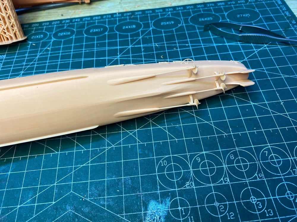 3d Printed 1/700 Italian Piedmont Cruiser(full Hull/waterline)