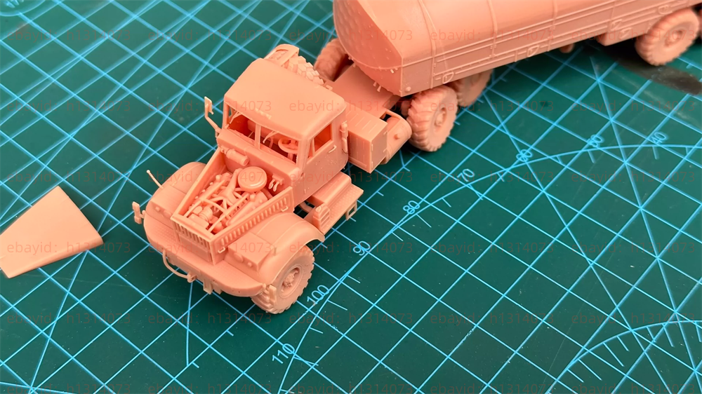 3d Printed 1/72/144 KRAZ Oil Tank Truck Unpainted Kit
