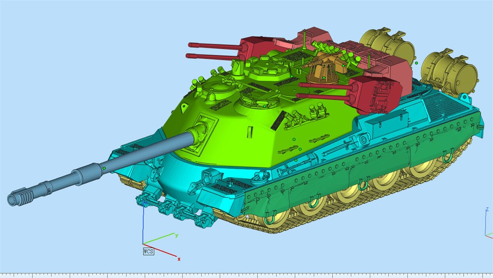 3d Printed 1/35/72 Italian F-series "Asterius" CC3 "Minotaur" Tank Kit