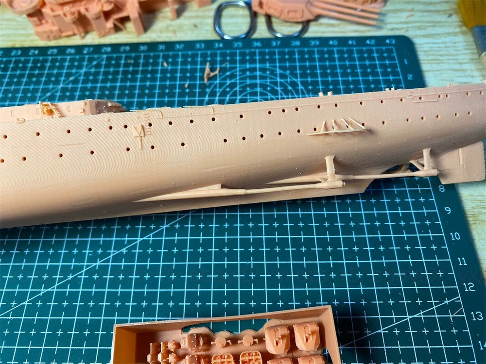 3d Printed 1/350 French Heavy Cruiser Algérie(full Hull/waterline)