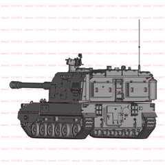 3d Printed 1/72/144 Chinese Plz-05 Self-propelled Howitzer Unpainted Kit