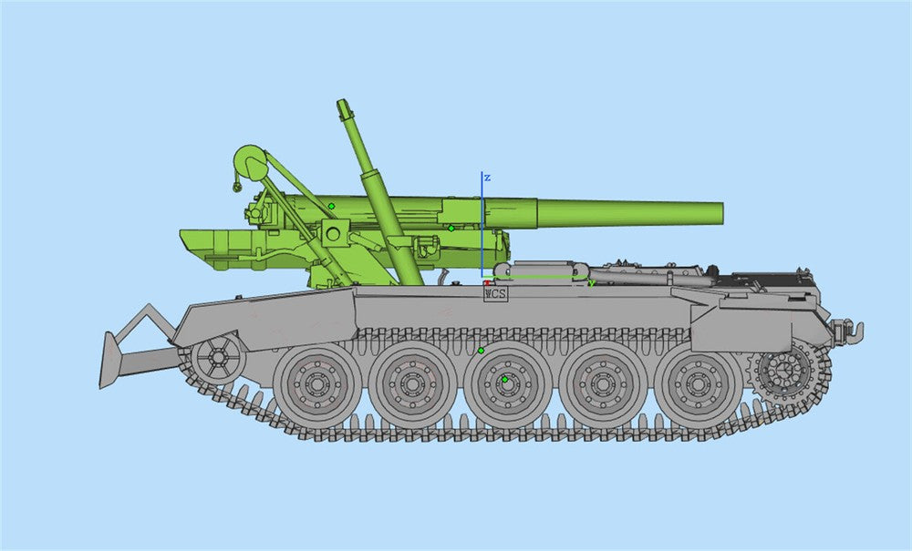 3d Printed 1/35/72 British Crusader SP Self-Propelled Gun Kit