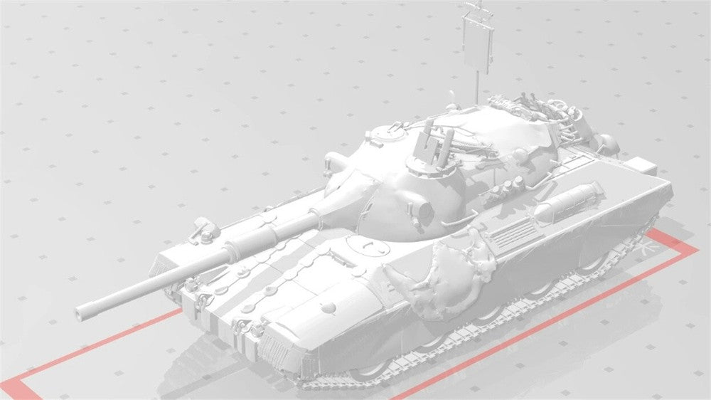3d Printed 1/35/72 Italian F-series "Aquilifer" P40/65 Medium Tank Kit