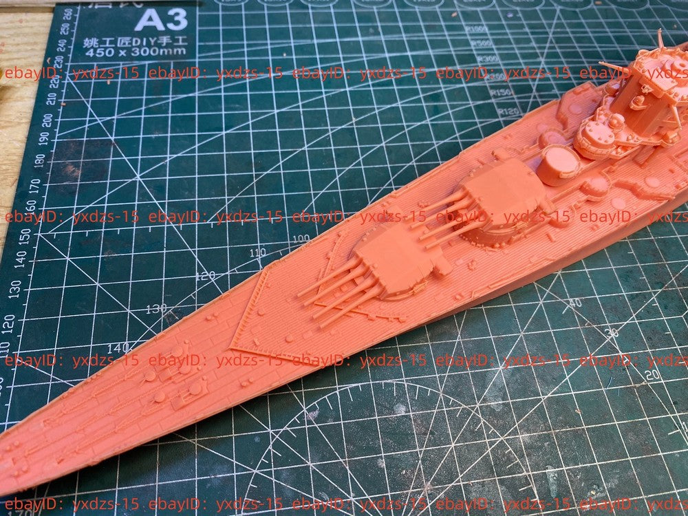 3d Printed Kit 1/700 French Super Battleship Mnf Patrie(full Hull/waterline)