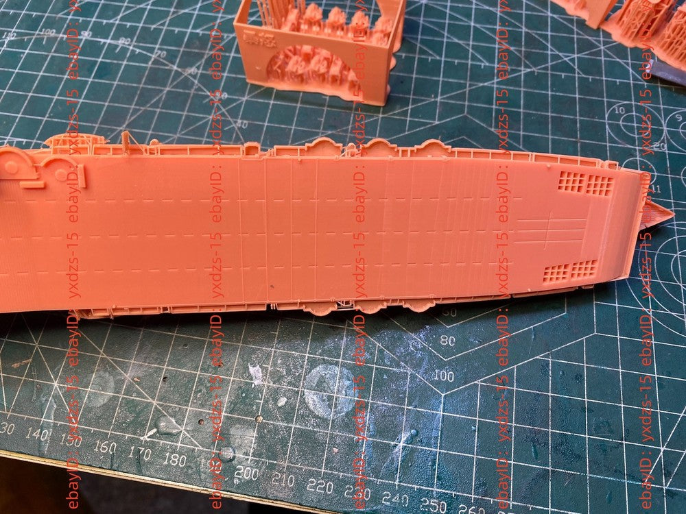 3d Printed Kits 1/700 Hms Furious Aircraft Carrier(full Hull/waterline)
