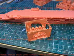 3d Printed Kits 1/700 Hms Furious Aircraft Carrier(full Hull/waterline)