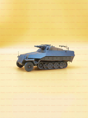 1/72 Sd.kfz.251/9 Ausf.d W/7.5 Anti-tank Half-track Vehicle Unpainted Kit