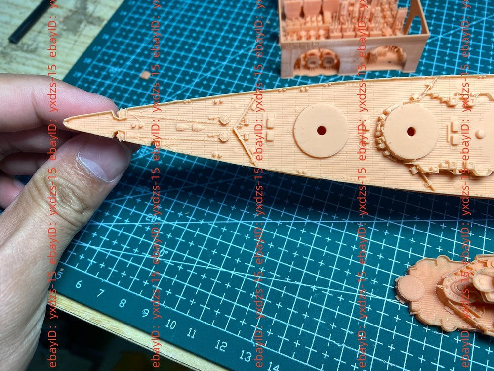 3d Printed 1/700 German Odin Battleship(full Hull/waterline)