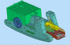 3d Printed 1/72 British Gun Carrier Self-Propelled Gun Kit