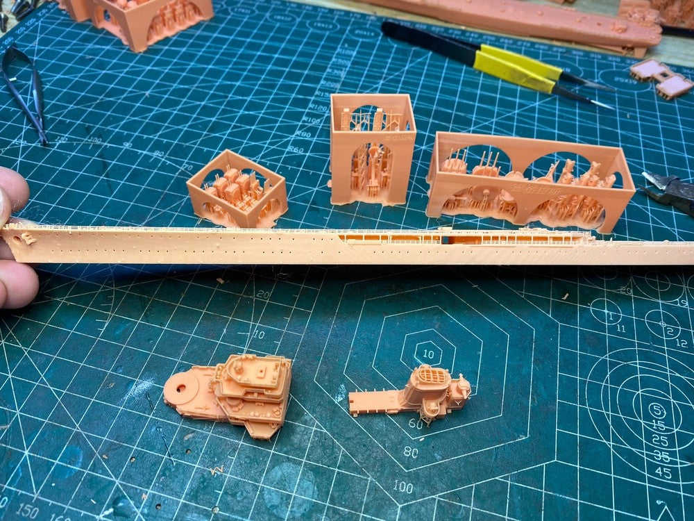 3d Printed 1/700 French De Grasse Cruiser(full Hull/waterline)