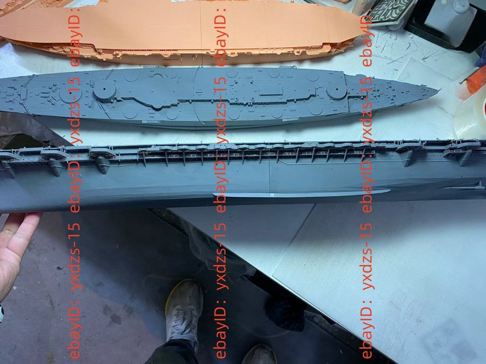 3d Printed 1/350 IJN Hakuryu Aircraft Carrier(full Hull/waterline)