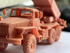 3d Printed 1/72 BM-21 Grad Multiple Rocket Launcher Unpainted Kit