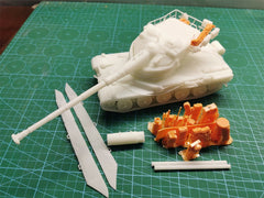 3d Printed 1/35/72 French F-series "Hammer Charlie" AMX 50 B Heavy Tank Kit