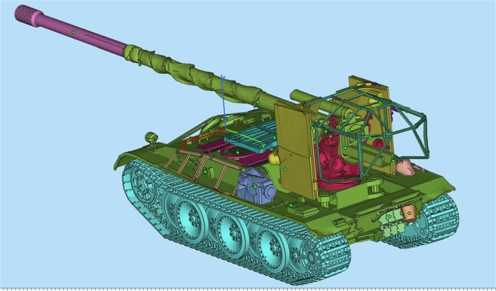 3d Printed 1/72 German D-series "Hedgehog" Grille 15 Tank Destroyer Kit