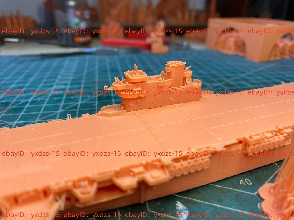 3D printing of 1/700 British Colossus class aircraft carrier full Hull/waterline