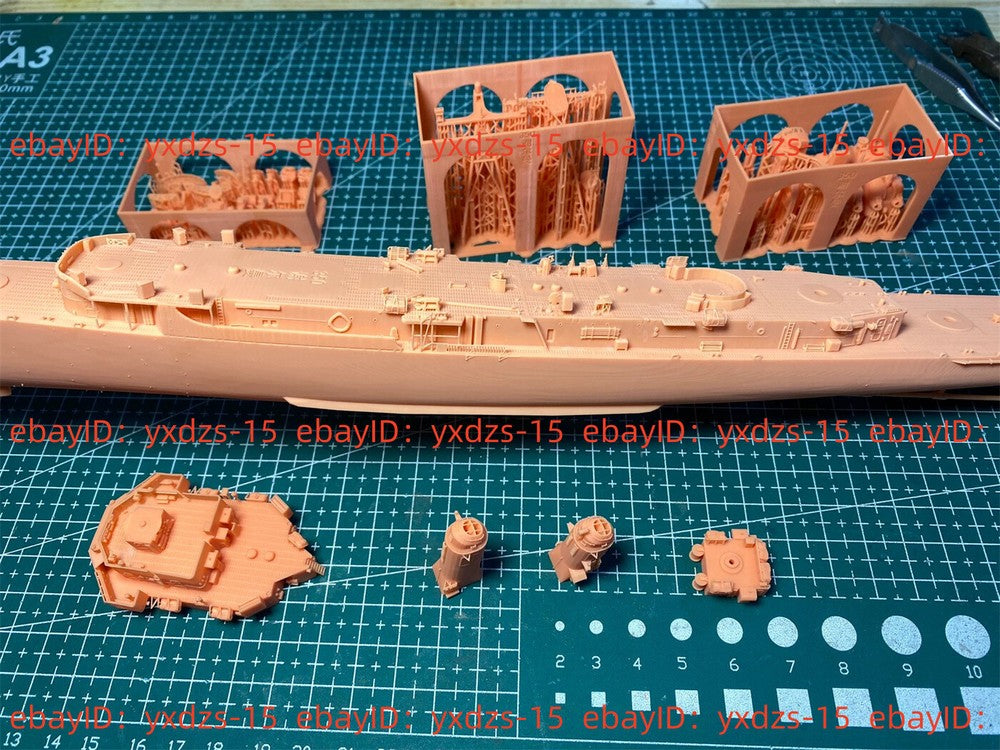 3d Printed 1/350 US Forrest Sherman Class Destroyer(full Hull/waterline)